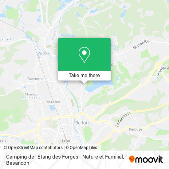 Mapa Camping de l'Étang des Forges - Nature et Familial