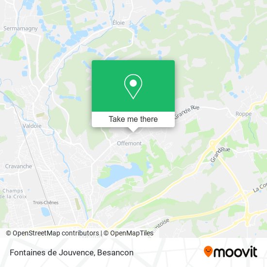 Fontaines de Jouvence map