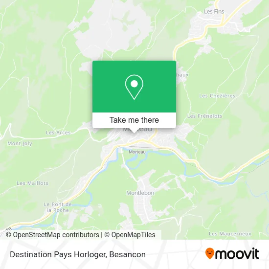 Destination Pays Horloger map