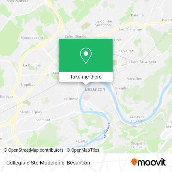 Collégiale Ste-Madeleine map