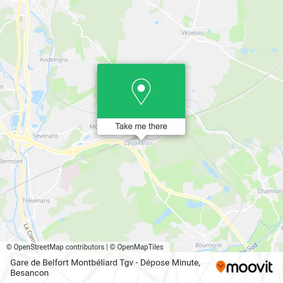 Gare de Belfort Montbéliard Tgv - Dépose Minute map