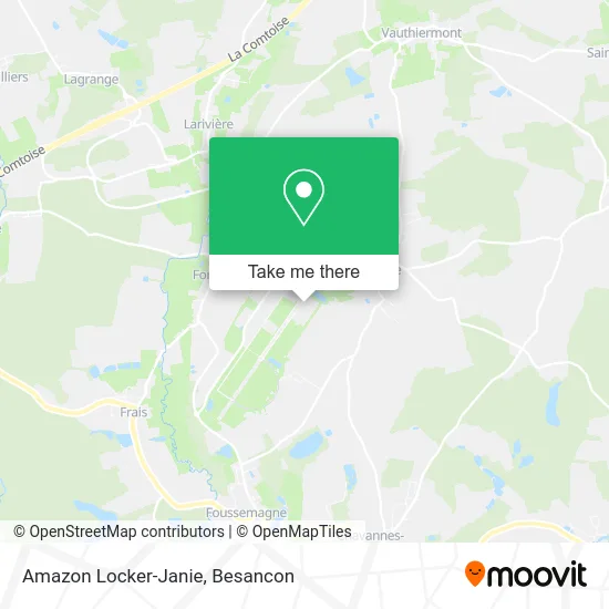Amazon Locker-Janie map