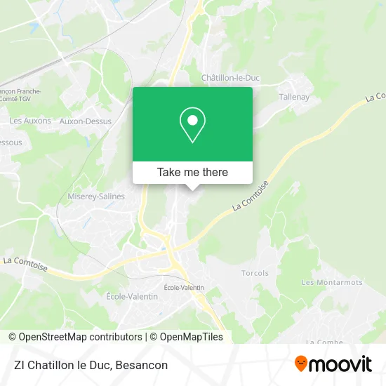 ZI Chatillon le Duc map