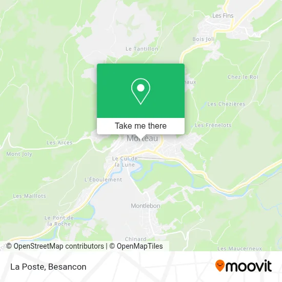 La Poste map