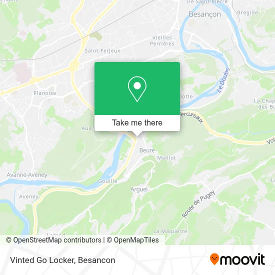 Vinted Go Locker map