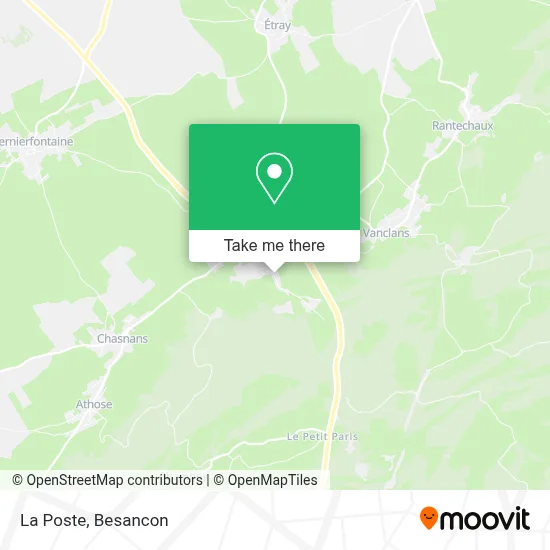 La Poste map
