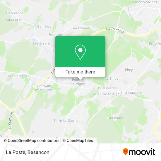 La Poste map