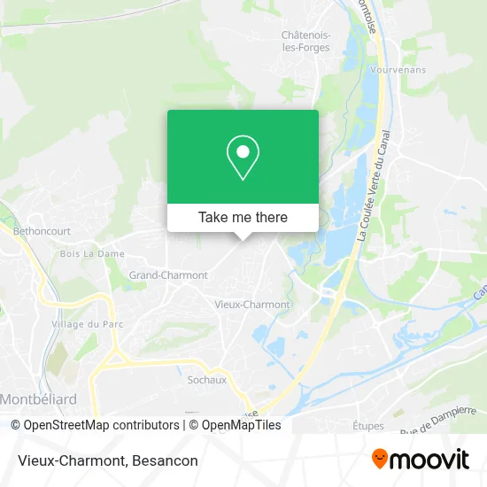 Vieux-Charmont map