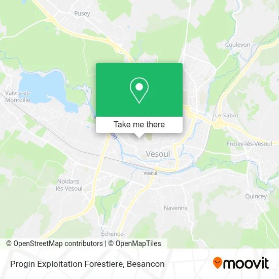 Progin Exploitation Forestiere map