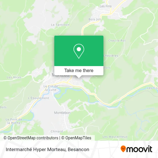 Intermarché Hyper Morteau map