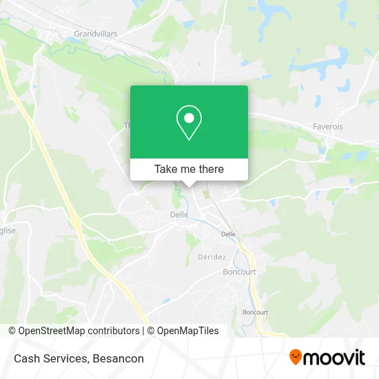 Cash Services map