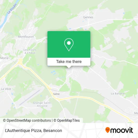 L'Authentique Pizza map