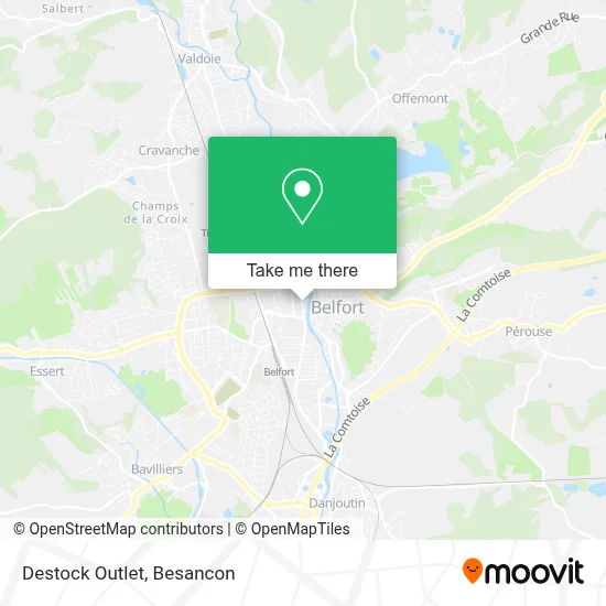 Destock Outlet map