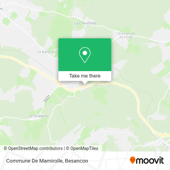 Commune De Mamirolle map