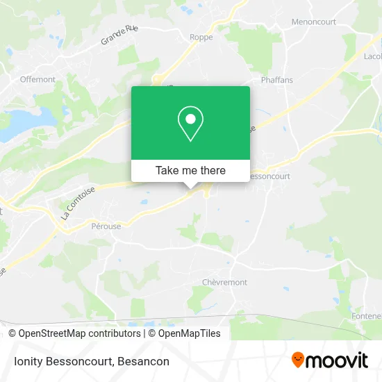 Ionity Bessoncourt map