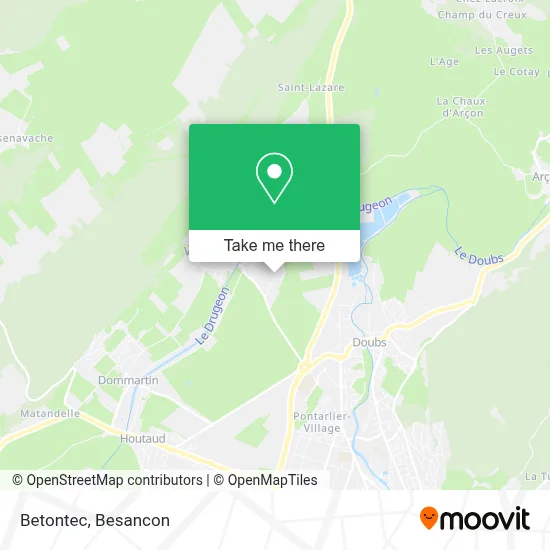 Betontec map