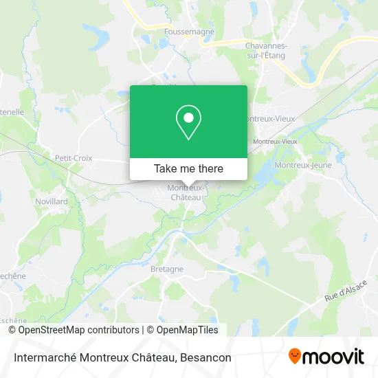 Intermarché Montreux Château map