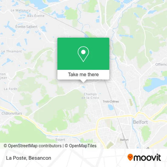La Poste map