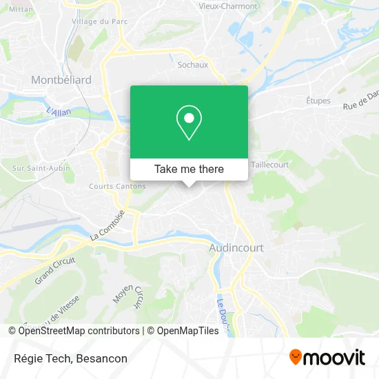 Régie Tech map