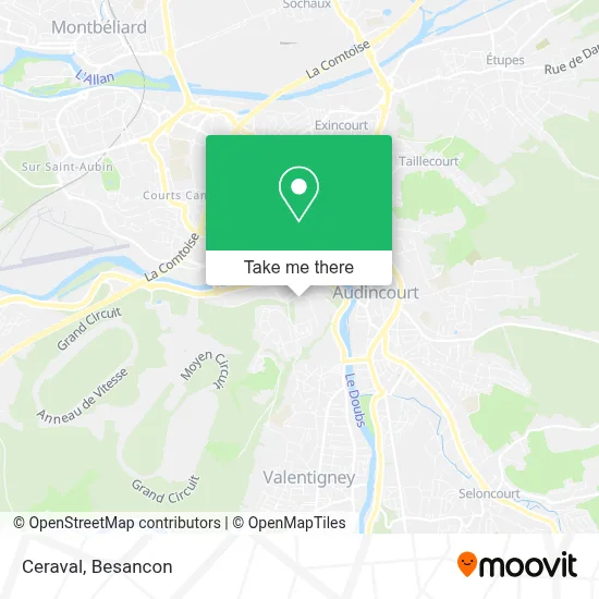 Ceraval map