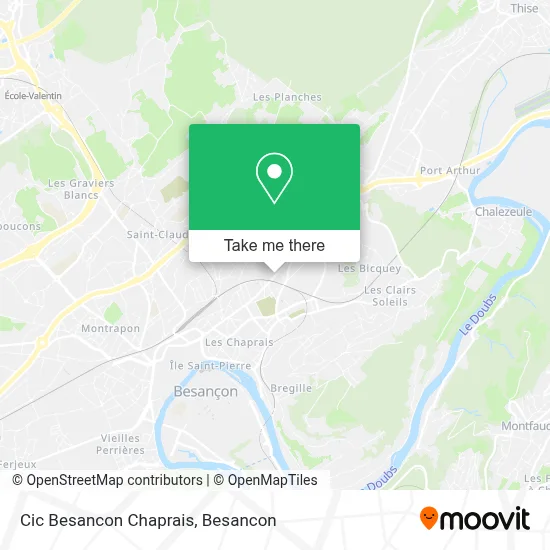 Cic Besancon Chaprais map