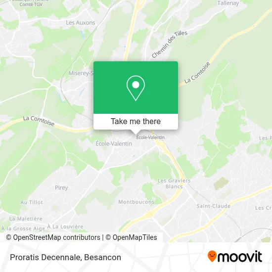 Proratis Decennale map