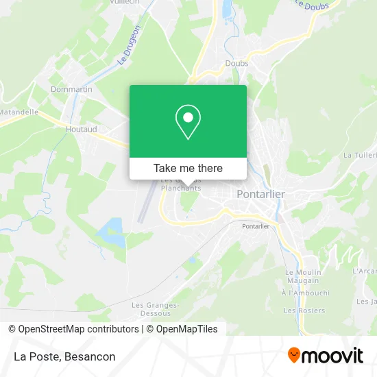 La Poste map