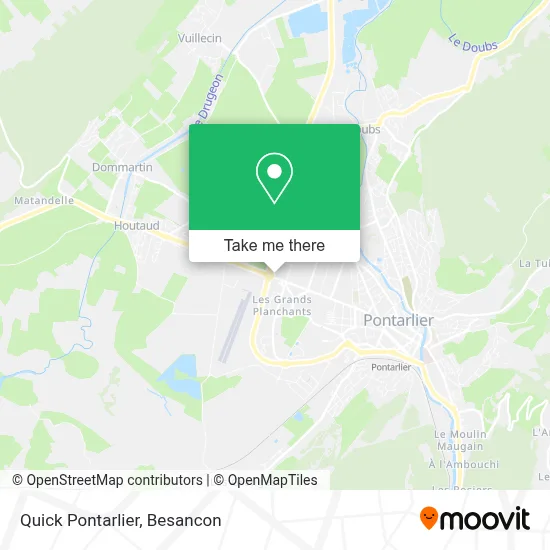 Quick Pontarlier map