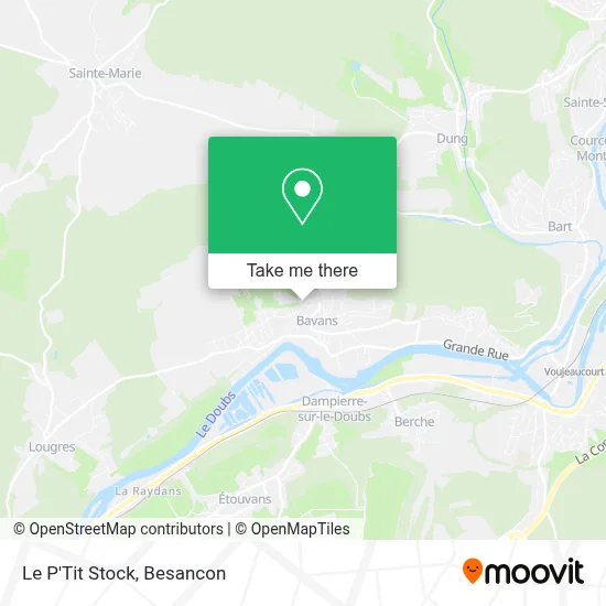 Le P'Tit Stock map