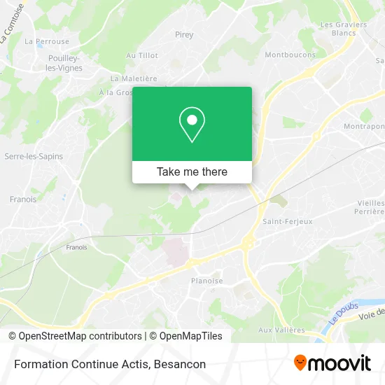 Formation Continue Actis map
