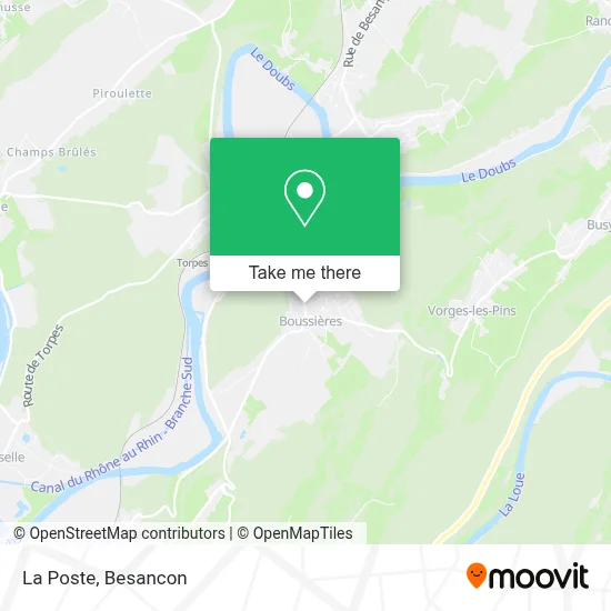 La Poste map