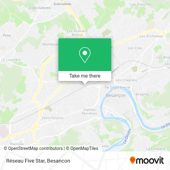Réseau Five Star map