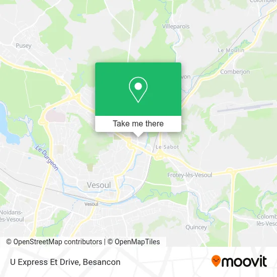 U Express Et Drive map