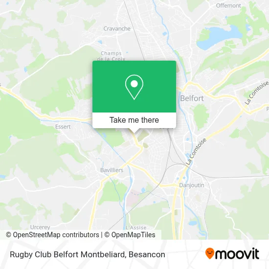 Rugby Club Belfort Montbeliard map