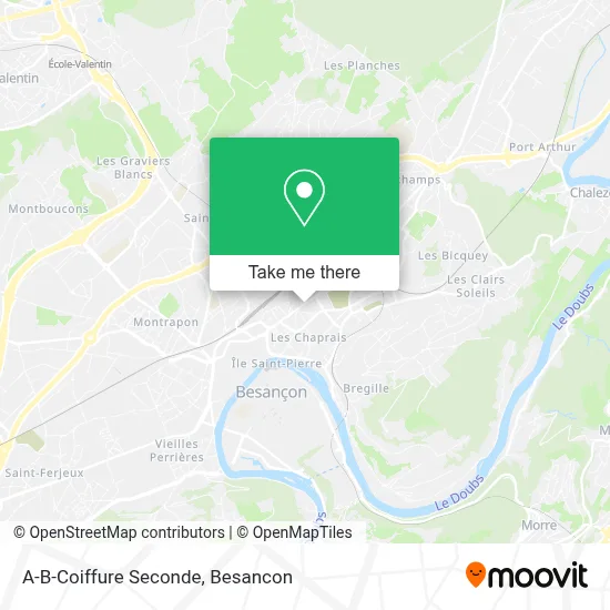 A-B-Coiffure Seconde map