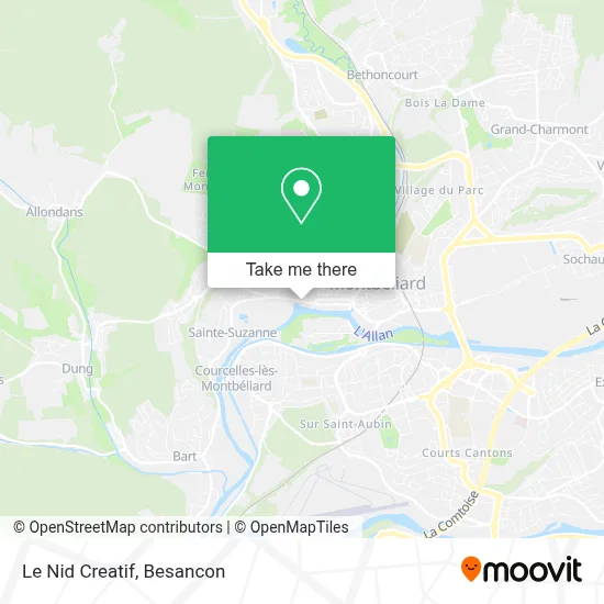Le Nid Creatif map