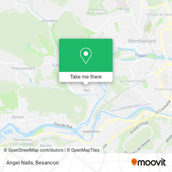 Angel Nails map