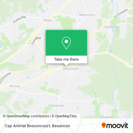 Cap Animal Bessoncourt map