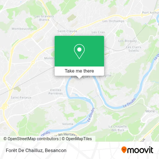 Forêt De Chailluz map