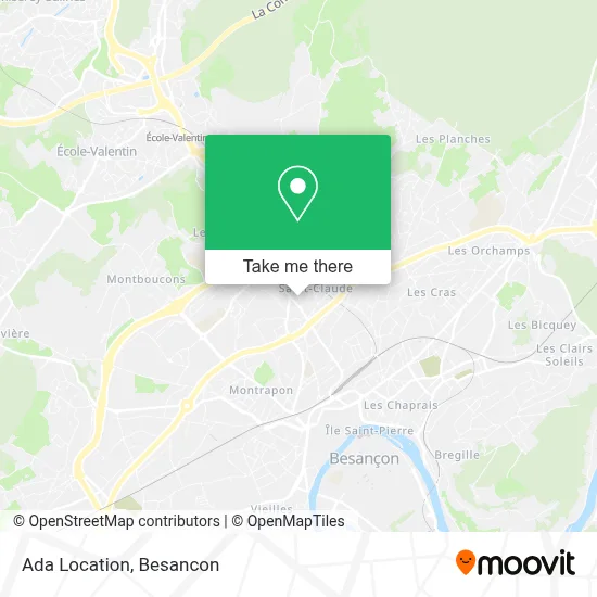 Ada Location map