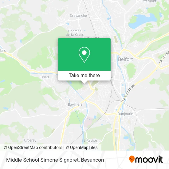 Middle School Simone Signoret map