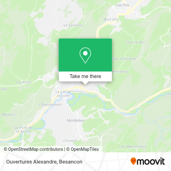 Ouvertures Alexandre map