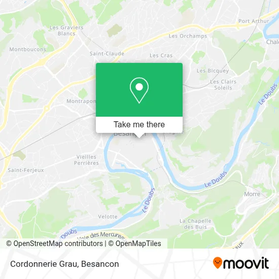 Cordonnerie Grau map