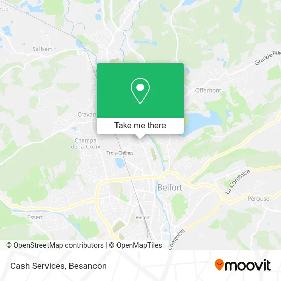 Cash Services map
