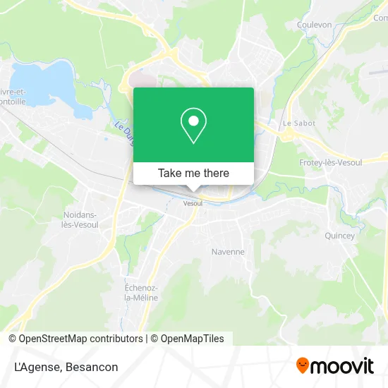 L'Agense map