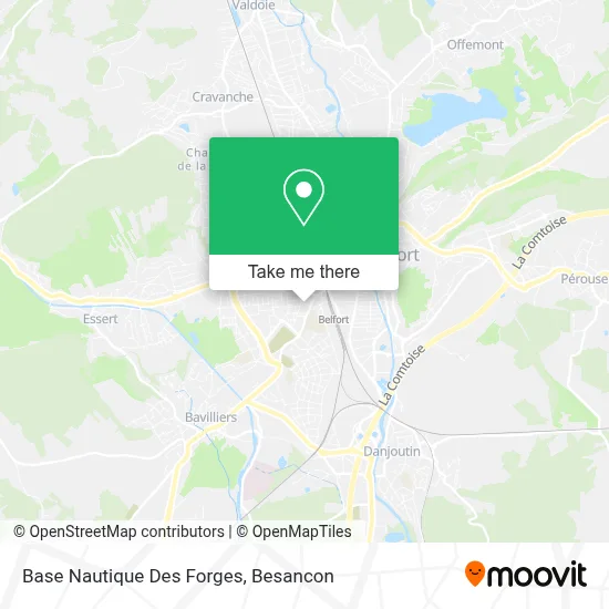 Base Nautique Des Forges map