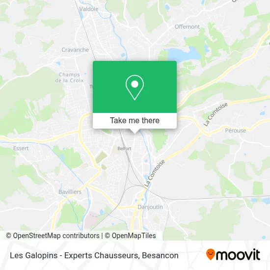 Les Galopins - Experts Chausseurs map