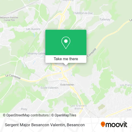 Sergent Major Besancon Valentin map