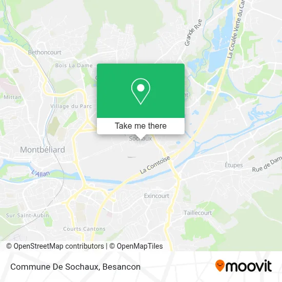 Commune De Sochaux map