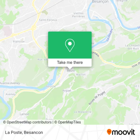 La Poste map